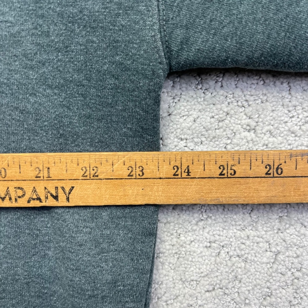 VINTAGE 90s Russell Athletic‎ Sweatshirt XL Grey Faded Blank 1/4 Zip Pullover - Picture 11 of 14